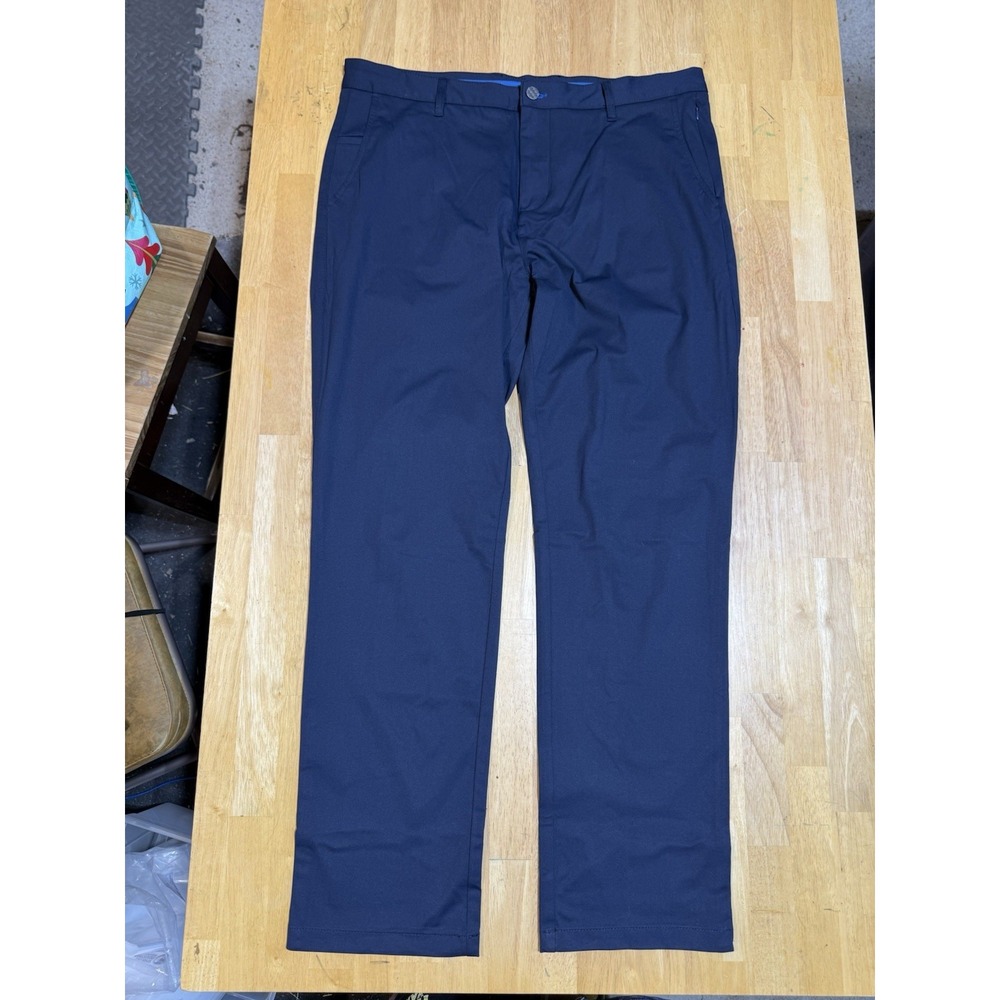 Twillory Performance Technical Pants Mens 38x34 Tailored Fit Blue Golf Travel